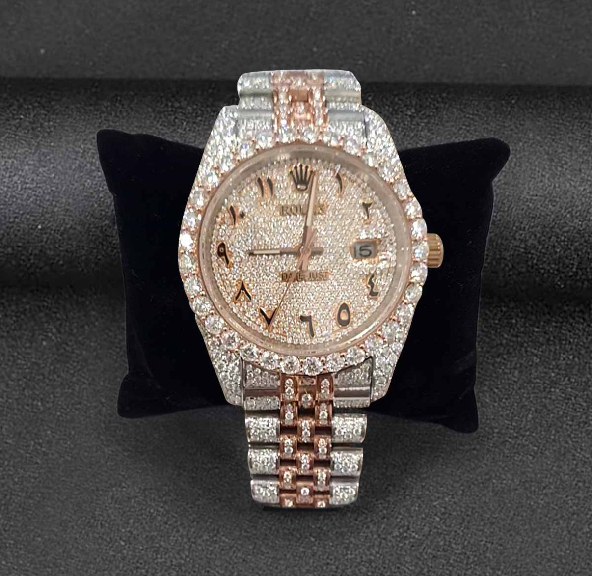 Rolex DateJust (THB fabriek met 6/10 originele onderdelen) - VVS Moissanite